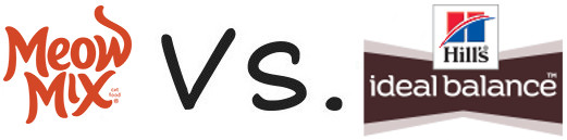 Meow Mix vs Hill's Ideal Balance