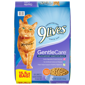 9 Lives Dry Cat Food Gentle Care