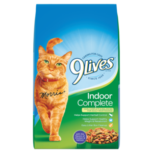 9 Lives Dry Cat Food Indoor Complete