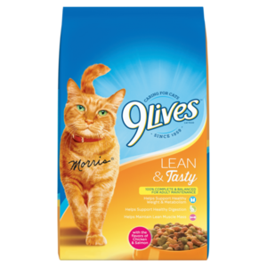 9 Lives Dry Cat Food Lean & Tasty