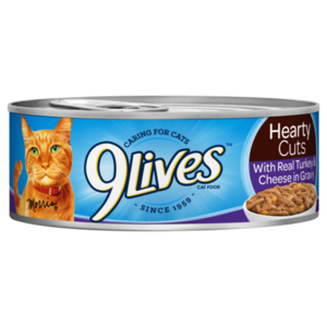 9 Lives Hearty Cuts With Real Turkey & Cheese In Gravy