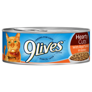 9 Lives Hearty Cuts With Real Turkey In Gravy