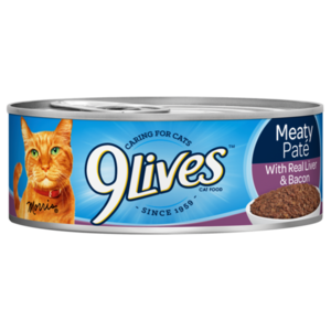 9 Lives Meaty Pate With Real Liver & Bacon
