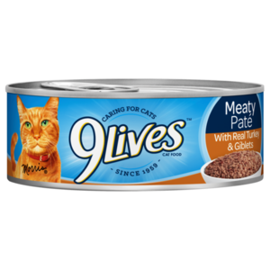 9 Lives Meaty Pate With Real Turkey & Giblets