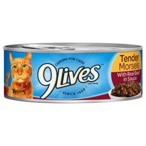 9 Lives Tender Morsels With Real Beef In Sauce
