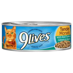 9 Lives Tender Morsels With Real Turkey & Giblets In Sauce
