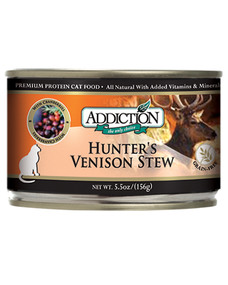 Addiction Canned Cat Food Hunter's Venison Stew