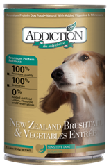 Addiction Canned Dog Food New Zealand Brushtail & Vegetables Entree