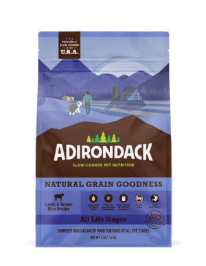 Adirondack Natural Grain Goodness Lamb & Brown Rice Recipe For Dogs