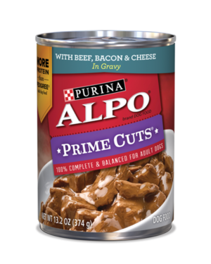 Alpo Prime Cuts With Beef, Bacon & Cheese In Gravy