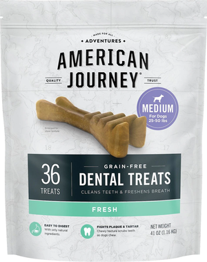 American Journey Dental Treats Fresh Flavor For Medium Dogs