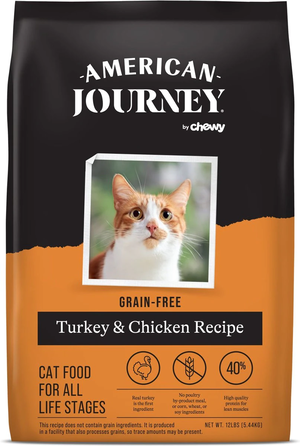 American Journey Grain-Free Dry Cat Food Turkey & Chicken Recipe