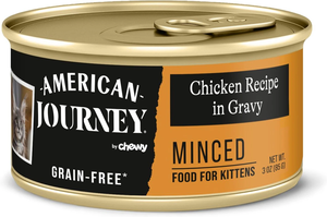 American Journey Grain-Free Minced Chicken Recipe In Gravy For Kittens