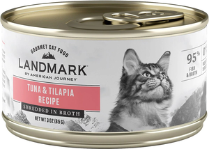 American Journey Landmark Tuna & Tilapia Recipe Shredded In Broth For Cats