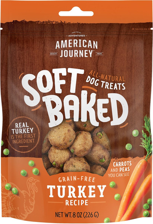 American Journey Soft Baked Dog Treats Grain-Free Turkey Recipe