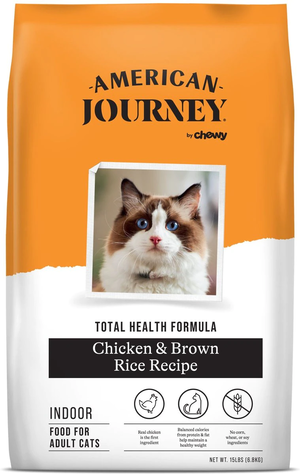 American Journey Total Health Formula Chicken & Brown Rice Recipe For Indoor Adult Cats