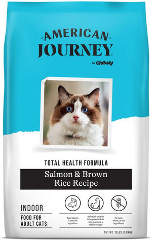 American Journey Total Health Formula Salmon & Brown Rice Recipe For Indoor Adult Cats