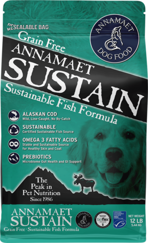Annamaet Dry Dog Food Grain Free Sustain Sustainable Fish Formula