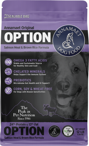 Annamaet Dry Dog Food Original Option Salmon Meal & Brown Rice Formula