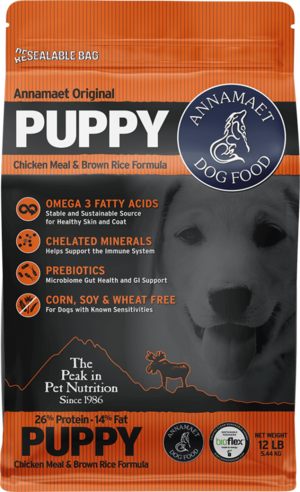 Annamaet Dry Dog Food Original Puppy Chicken Meal & Brown Rice Formula