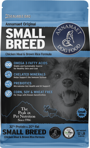 Annamaet Dry Dog Food Original Small Breed Chicken Meal & Brown Rice Formula