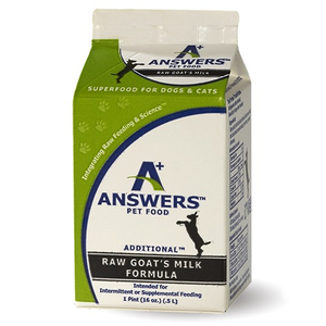 Answers Pet Food Additional Raw Goat's Milk Formula