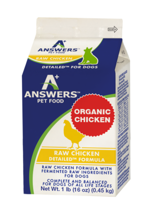 Answers Pet Food Detailed Raw Chicken Formula For Dogs