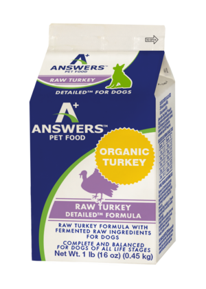 Answers Pet Food Detailed Raw Turkey Formula For Dogs