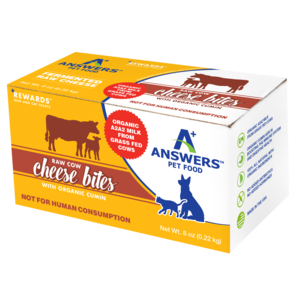 Answers Pet Food Rewards Raw Cow Cheese Bites With Organic Cumin