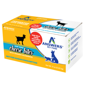 Answers Pet Food Rewards Raw Goat Cheese Bites With Organic Blueberries