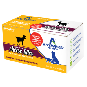 Answers Pet Food Rewards Raw Goat Cheese Bites With Organic Cranberries
