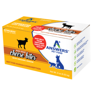Answers Pet Food Rewards Raw Goat Cheese Bites With Organic Ginger