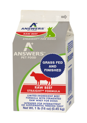 Answers Pet Food Straight Raw Beef Formula For Dogs