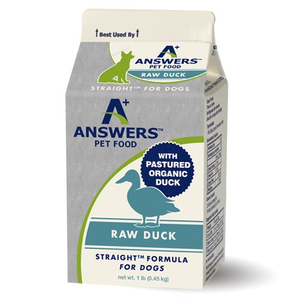 Answers Pet Food Straight Raw Duck Formula For Dogs