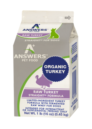 Answers Pet Food Straight Raw Turkey Formula For Dogs