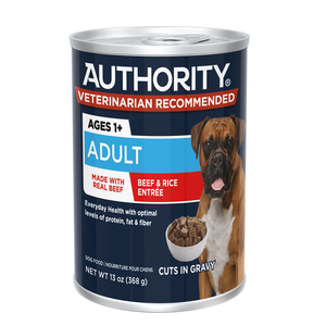 Authority Everyday Health Beef & Rice Entree (Cuts In Gravy) For Adult Dogs