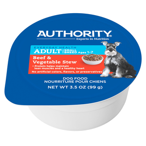Authority Everyday Health Beef & Vegetable Stew For Small Breed Adult Dogs