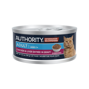 Authority Everyday Health Chicken & Liver Entree In Gravy (Shredded) For Adult Cats