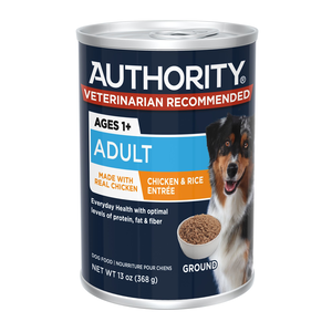 Authority Everyday Health Chicken & Rice Entree (Ground) For Adult Dogs