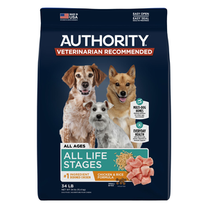 Authority Everyday Health Chicken & Rice Formula For All Life Stages (Small Bites)
