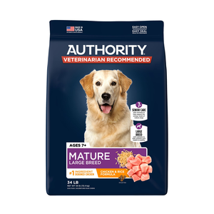 Authority Everyday Health Chicken & Rice Formula For Large Breed Mature Dogs
