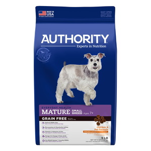 Authority Everyday Health Grain Free Chicken & Pea Formula For Mature Small Breed Dogs