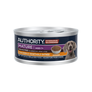 Authority Everyday Health Grain Free Chicken & Vegetable Entree (Ground) For Mature Dogs