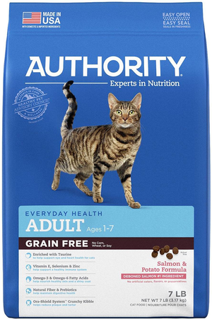 Authority Everyday Health Grain Free Salmon & Potato Formula For Adult Cats