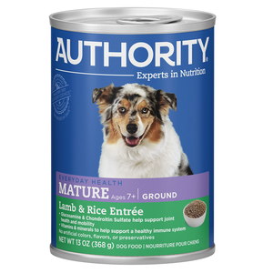 Authority Everyday Health Lamb & Rice Entree (Ground) For Mature Dogs