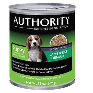 Authority Everyday Health Lamb & Rice Formula (Ground) For Puppies