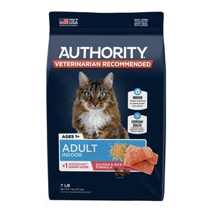 Authority Everyday Health Salmon & Rice Formula For Indoor Adult Cats