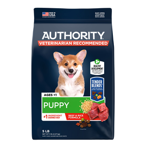 Authority Everyday Health Tender Blends Beef & Rice Formula For Puppies