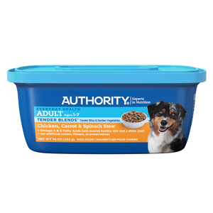 Authority Everyday Health Tender Blends Chicken, Carrot & Spinach Stew For Adult Dogs