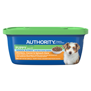 Authority Everyday Health Tender Blends Chicken, Carrot & Spinach Stew For Puppies